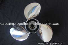 3 Blades Stainless Steel Propeller for Outboard Engine 15-1/4