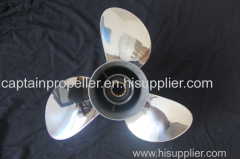 3 Blades Stainless Steel Propeller for Outboard Engine 15-1/4
