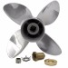 4 Blades Stainless Steel Boat Propeller for Outboard Engine