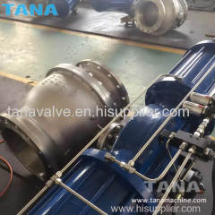 High quality carbon steel A216 WCB flanged ends trunnion mounted ball valve with pneumatic actuator