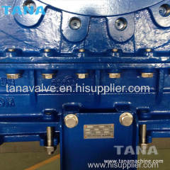 Full lug Knife Gate Valve PN10 PN16 with Bever Gear Operated