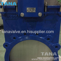 Full lug Knife Gate Valve PN10 PN16 with Bever Gear Operated