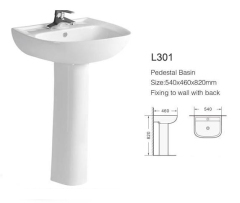 Pedestal wash basin.Ceramic wash basin manufacturers.bathroom basin suppliers.sanitary ware supplier