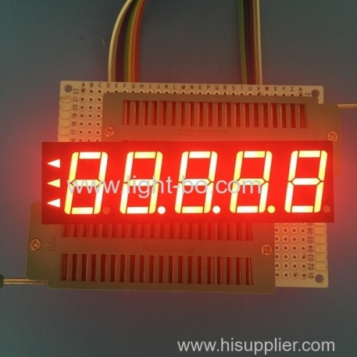 Common Anode 0.56" 5 digit 7 segment led display super red for digital indicator