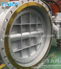 ANSI ASTM A216 WCB flanged ends Metal Seat Triple Offset Butterfly Valve with Gear operated