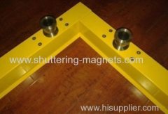 Aluminum magnetic sideform 80mm height precast concrete shuttering magnet