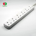 Wholesale high quality ul listed 5 outlets power strip multi pin switch bs socket