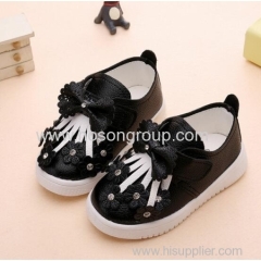 Flower print kids velcro kids shoes