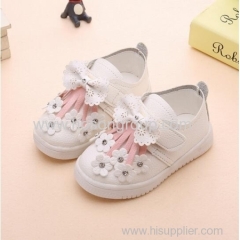 Flower print kids velcro kids shoes