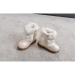 Children inside zipper ankle boots with fur