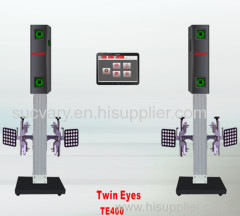 Tracking wheel alignment machine