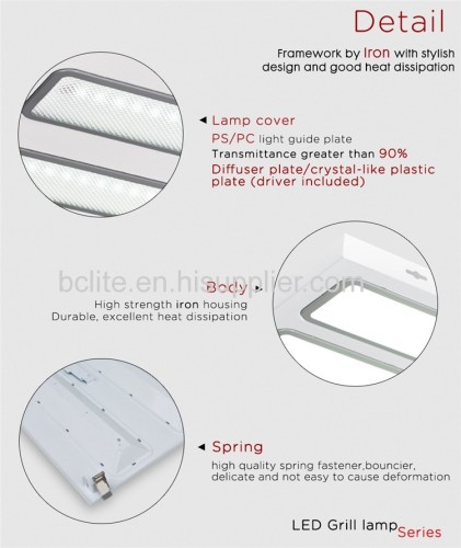 LED Grille Troffer Panel Light 60*60 36W T5 replacement