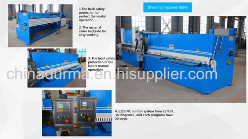 4*2500mm hydraulic sheet metal cutting machine