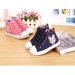 Girls cloth ankle casual zipper shoes