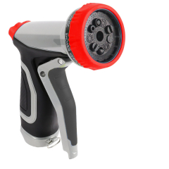 Metal 9-pattern garden water spray nozzle