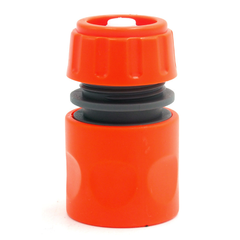 Plastic 1/2" Snap-In hose quick connector with waterstop