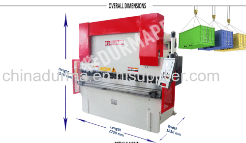 100T2500 manual bending machine steel plate