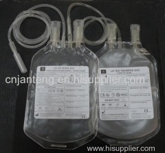 Double blood transfusion bag