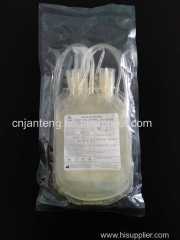 Blood transfusion quadruple bag