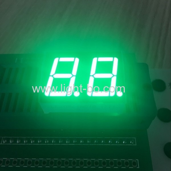 High brightness pure green 7 segment led display dual digit 0.56" common anode for home appliance