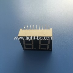 High brightness pure green 7 segment led display dual digit 0.56