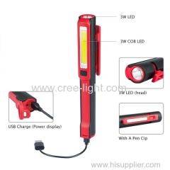 COB Rechargeable Emergency Flashlight