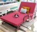 Luxury home foldable adjustable bed with armrest