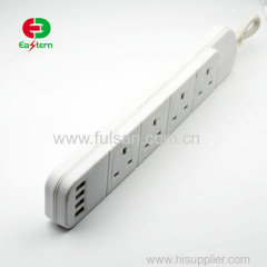 Hot Selling EU/CN/UK Plug Multi Way Vertical Power Strip with usb