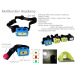 multifucntion 3w cob led camping headlamp with warining light