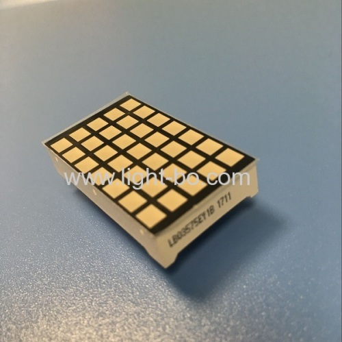 Ultra amber 5*7 square dot matrix LED display 3mm for elevator control panel