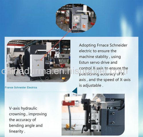 3+1 axis cnc press brake Hydraulic bending machine 