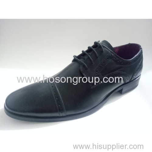 Men business shoes with laser elements