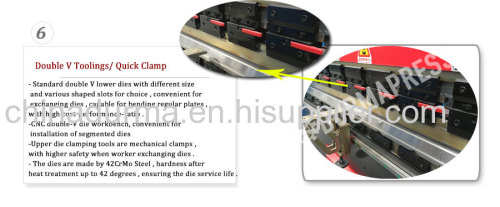 4 AXIS CNC Hydraulic press brake machine with Delem system 