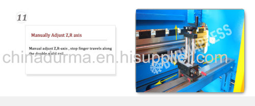 4 AXIS CNC Hydraulic press brake machine with Delem system 