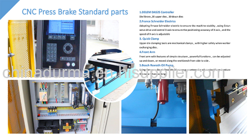 125T4000 press brake bending machine for 4mm plate bending 