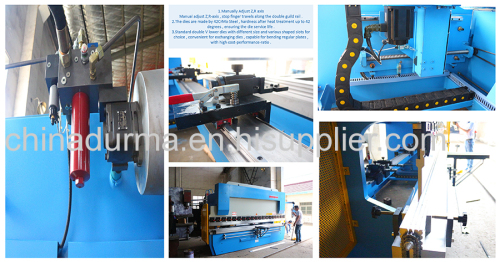 125T4000 press brake bending machine for 4mm plate bending 