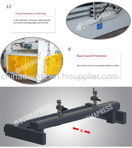 160T3200 cnc hydraulic press brake with ESA controller 