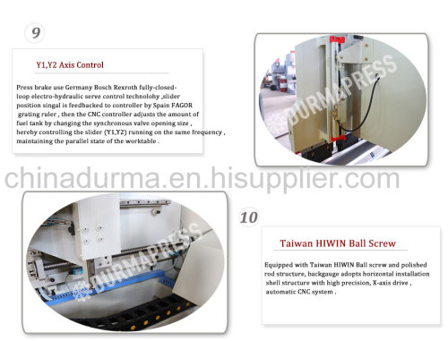 160T3200 cnc hydraulic press brake with ESA controller 