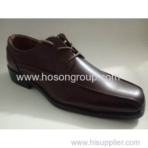 Plain toe male lace up shoes