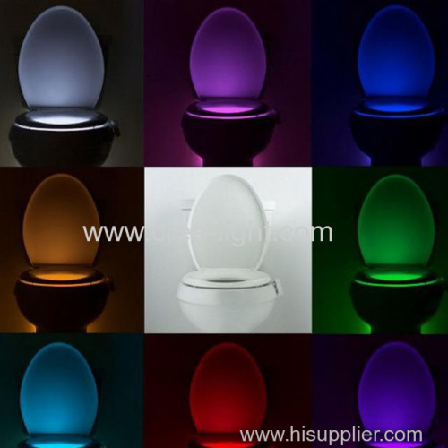 8 Colorful Toilet Night Light