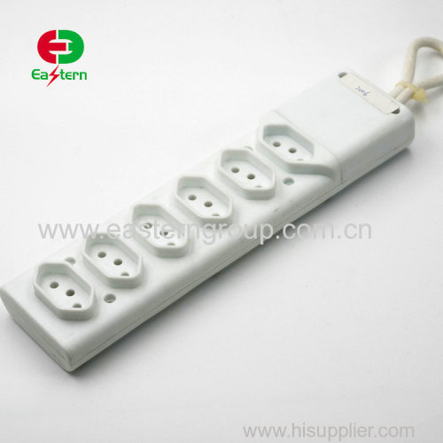 6 ways Brazil power strip with fuse INMETRO certification