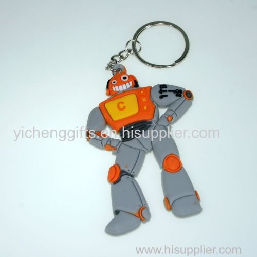 Manufacturer Hot sale 2/3D rubber keychain