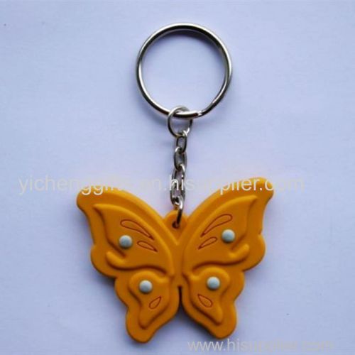 Manufacturer Hot sale 2/3D rubber keychain