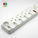 3 way 4 way multi socket extension cord power extension sockets with with shutter