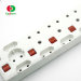 High quality standard 4 outlet 220v usb charger plug socket south africa power strip