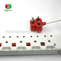 IEC South African power socket 5 Way 3m