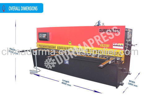 8mm CNC Hydraulic Guillotine Shearing Machine with 3 years warranty