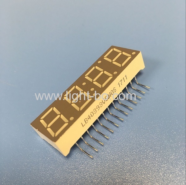 Ultra blue common anode 10mm 4 digit 7 segment led clock display for STB