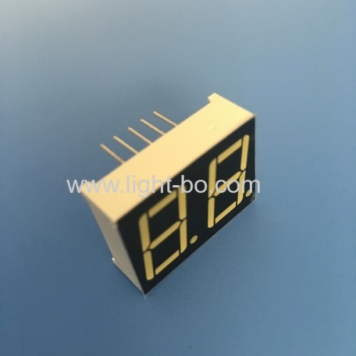 Ultra bright white 0.56  Dual digit 7 segment led display common anode for equipment panel