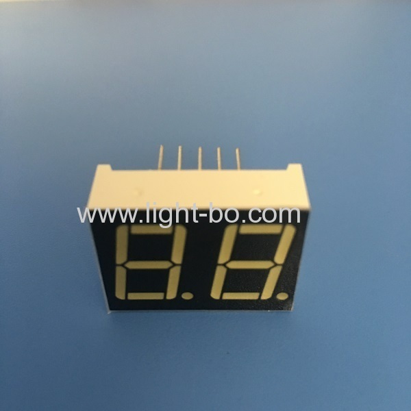 Ultra bright white 0.56" Dual digit 7 segment led display common anode for equipment panel